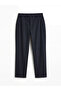Mg Trend'En Navy Blue Elastic Waist Regular Fit Men's Trousers - 5