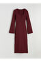 Ozmarka New Season Square Neck Bodycon Knit Dress - 5