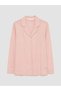 Pink Shirt Collar Heart Printed Women's Pajama Set - 6
