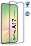 واقي شاشة زجاجي لهاتف سامسونج A17 - A16 - A26، تغطية كاملة، مضاد للكهرباء الساكنة، مقاوم للخدش، مقوى