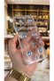 Redmi Note 8 Compatible Evileye Patterned Transparent Shock-Absorbing Camera Protected Clear Case - 3