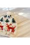 Hand Knitted Baby Beanie with Deer Pine Tree Pattern, Cream Beanie, 1-2 Years Old - 2