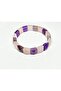 Amethyst & Pink Quartz Natural Stone Model Bracelet - 6