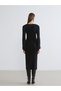 Quality Pieces from Çelebi Store Square Roba Collar Bodycon Knitwear Dress - 5