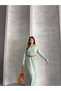 Women's Zippered Ribbed Detailed Knitwear Dress - 3