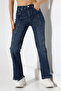 High-Waist Flared Jean Trousers - 5