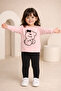 Baby Girl Set Cotton Long Sleeve Teddy Bear Pattern 6-18 Months - 2