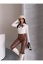Women's Scarf Long Sleeve Premium Quality Knitwear Sweater - 5