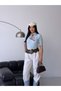 Women's Scarf Short Sleeve Premium Quality Sweater - 2