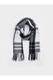 Shining Choices from Shining Store: Embroidered Men's Scarf with Tassel Detail and Checkered Embroidery - 2