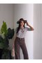 Women's Scarf Short Sleeve Premium Quality Sweater - 5
