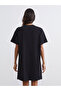 Crew Neck Printed Women's Nightgown - 4