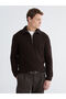 Mock Neck men's knit sweater - 2