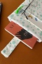 Linen Book Cover with Pockets Polka Dot Patterned Book Lover Gift - 4