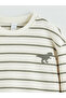 Green Crew Neck Striped Boy's T-Shirt (S6) - 2