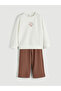 Printed Girl's Sweatshirt and Pants 2-Piece Set (S6) - 2
