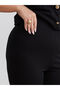 Create your style from uzg store black elastic waist Flared women's pants - 7