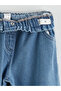 Indigo W Wide Leg Girl's Jean Pants - 4