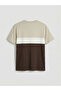 Shining Choices from Shining Store Zero Roba Collar Color Block Combed Cotton Men's T-Shirt - 8
