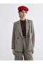 Özmarka New Season Plaid Women's Blazer Jacket