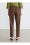 Lcw Grace Brown Elastic Waist Women's Trousers - 4