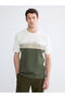 Esvab • Modern & Distinctive Zero Roba Collar Color Block Combed Cotton Men's T-Shirt - 2