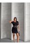 Women's Gold Button Detailed Crop Cardigan Mini Skirt Knitwear Set - 2