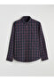 Regular Fit Long Sleeve Plaid Men's Lumberjack Shirt - 5