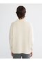 Beige Crew Neck Women's Knitwear Sweater - 4