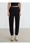 Black Elastic Waist Women's Jogger Sweatpants - 2