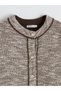 Brown Crew Neck Women's Cardigan (S6) - 6