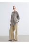 Brown Crew Neck Women's Cardigan (S6) - 2