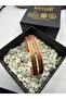 Raw Pure Copper Elegant 2-Piece Ayetel Kürsi Ring Set with Zeolite Stone Copper Bracelet-In Gift Box - 2
