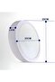 J A J Round Surface LED Ceiling Panel Light, 20W, White Body, White Light, Set of 2