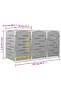 Triple Wheelie Bin Shed 207x77.5x112.5 cm Stainless Steel - 3