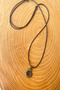 Spiral Bohemian Unisex Style Adjustable Black Faux Leather Necklace - 2