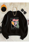 Women's Printed Crew Neck Comfortable Fit Women's Sweatshirt