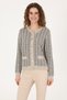 Women's Cream Crew Neck Knitwear Cardigan 50310762-Vr256