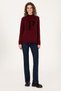Women's Burgundy Sweater 50272031-Vr014 - 4