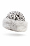 Fur Detailed Leopard Print Women's Winter Hat Soft – Warm – Luxurious Textured - 2