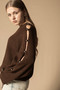 SLEEVE DETAILED KNITWEAR SWEATER