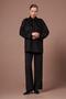 Women's Suede Suit Black 31276 - 5