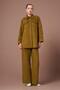 Women's Suede Suit Oil Green 31276