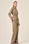Women's Comfortable Fit Linen Double Suit Mink 31159 - 2