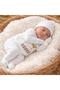 100% Cotton Cute Lamb Patterned 10 Piece Newborn Baby Boy Hospital Discharge Set (Boxed)