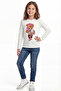 T-Shirt for Girls Long Sleeve Printed B1 - 2
