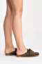 Florian Women's Genuine Leather Slippers Khaki Suede - 3