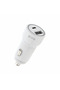 UX-C60 Car Charger with Dual USB Port | 60W Fast Charging with Cable | White