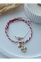 Card Swallow Bird Clover Leaf Marteniçka Luck Bracelet Friendship Red String Women's Bracelet - 5