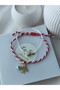 Kırlangış Kuşu Nazar Beaded Heart Martenitsa Luck Bracelet Friendship Red String Women's Bracelet - 2